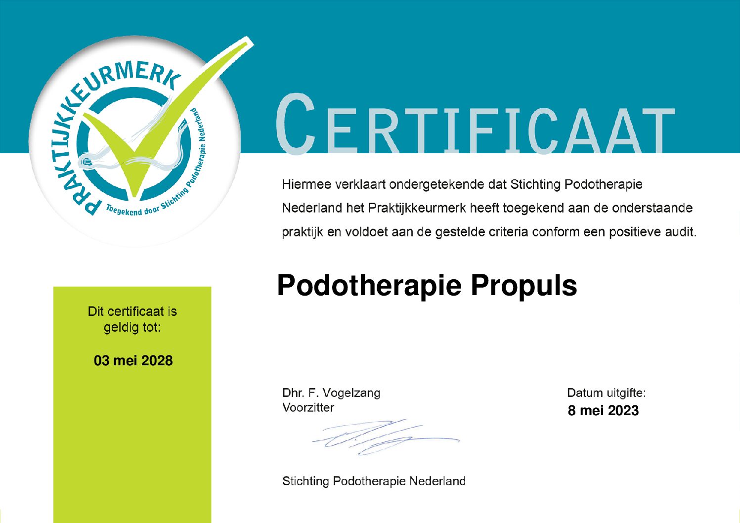 Praktijkkeurmerk Praktijkkeurmerk